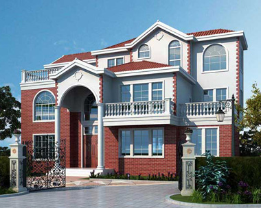 AS099哈尔滨王总设计三层漂亮别墅案例设计欣赏