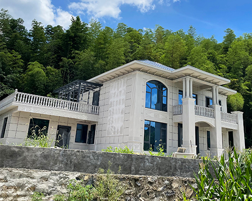 AT2831简欧式二层别墅图纸施工案例实景图