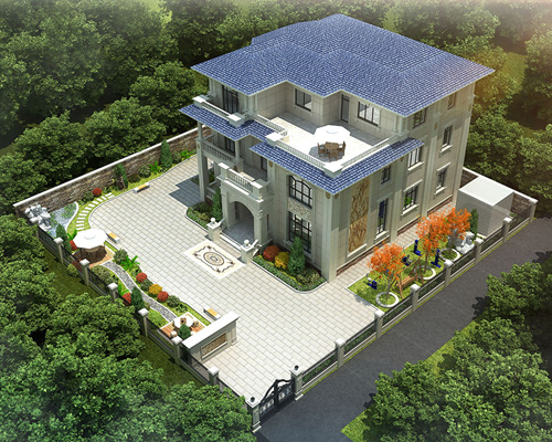 江苏沈先生三层欧式豪华别墅带私家庭院定制设计效果欣赏