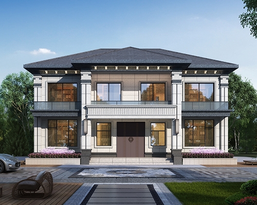 【兄弟合建】AT2976二层共堂屋双拼别墅设计全套施工图纸15mX9.5m