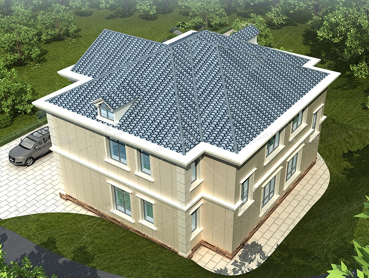 2022新款兄弟合建房屋经典实用双拼别墅全套设计图纸15.5m×12.5米